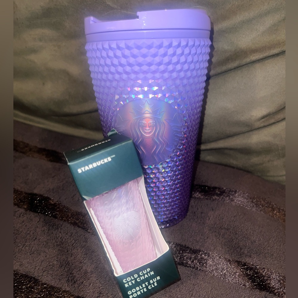 Starbucks Tumbler with tumbler keychain
